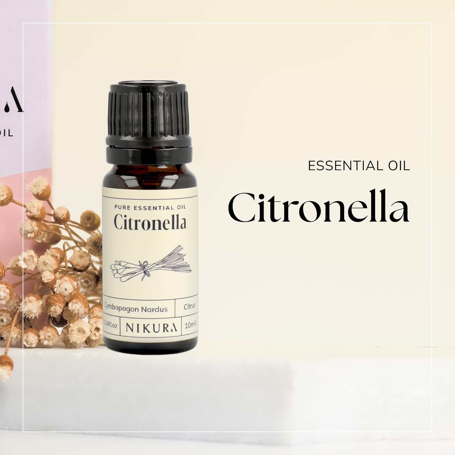 Nikura Citronella Essential Oil - 100ml | Great for Candle Making, Wax Melts, Aromatherapy Oil, Natural Soap Making | Cleaning Supplies | 100% Pure Natural Oils | Vegan : Amazon.co.uk: Health & Personal Care