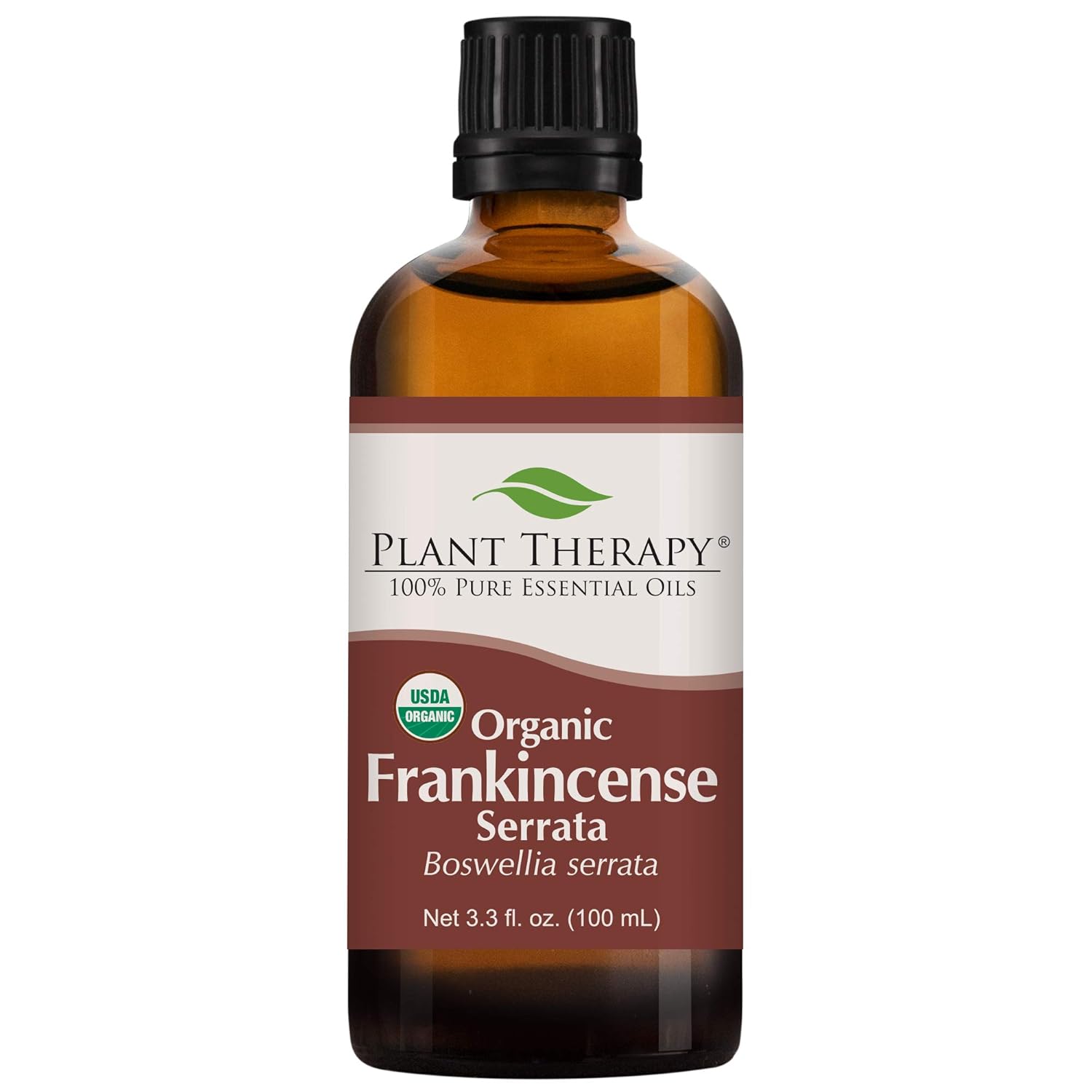 Plant Therapy Organic Frankincense Serrata Essential Oil 100% Pure, Usda Certified Organic, Undiluted, Natural Aromatherapy, Therapeutic Grade 100 Ml (3.3 Oz)