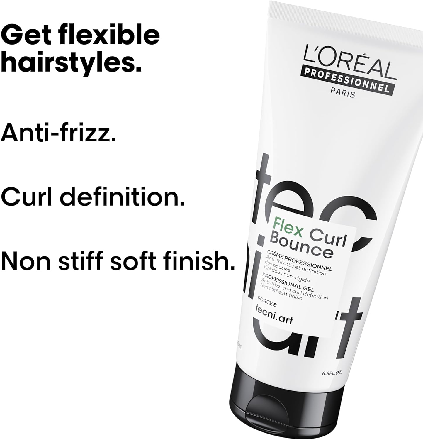 L'Oréal Professionnel Tecni.Art Bouncy Hair Styling Cream, Soft Touch, Defined Hair Styling, Frizz Protection, 150Ml