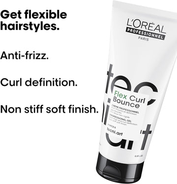 L'Oréal Professionnel Tecni.Art Bouncy Hair Styling Cream, Soft Touch, Defined Hair Styling, Frizz Protection, 150Ml