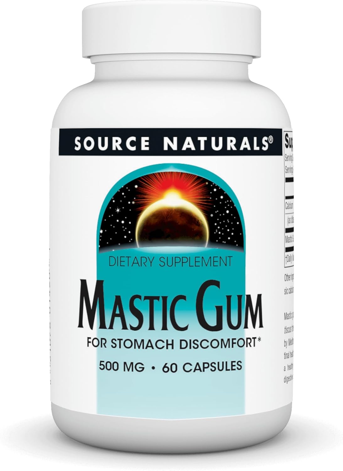 Source Naturals Mastic Gum For Stomach Discomfort* 500 Mg Capsule, 60 Count