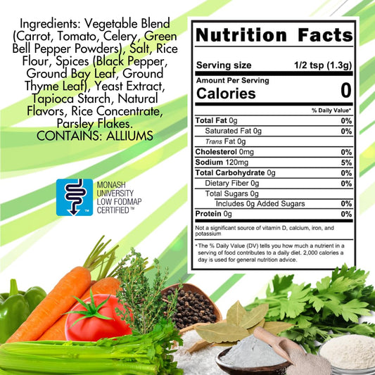 Smoke N Sanity - Sns Vegetable Base, Certified Low Fodmap, Vegetarian, Gluten Free, Dairy Free, Msg Free, Ideal For Soups, Casseroles, Gravies, And Sauces, Made In Usa, 10 Oz Jar