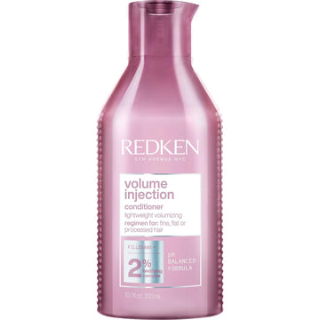 Redken Volume Injection Conditioner | Lightweight Volume Conditioner For Fine Hair | Detangles and Adds Volume & Body to Flat Hair | Paraben Free