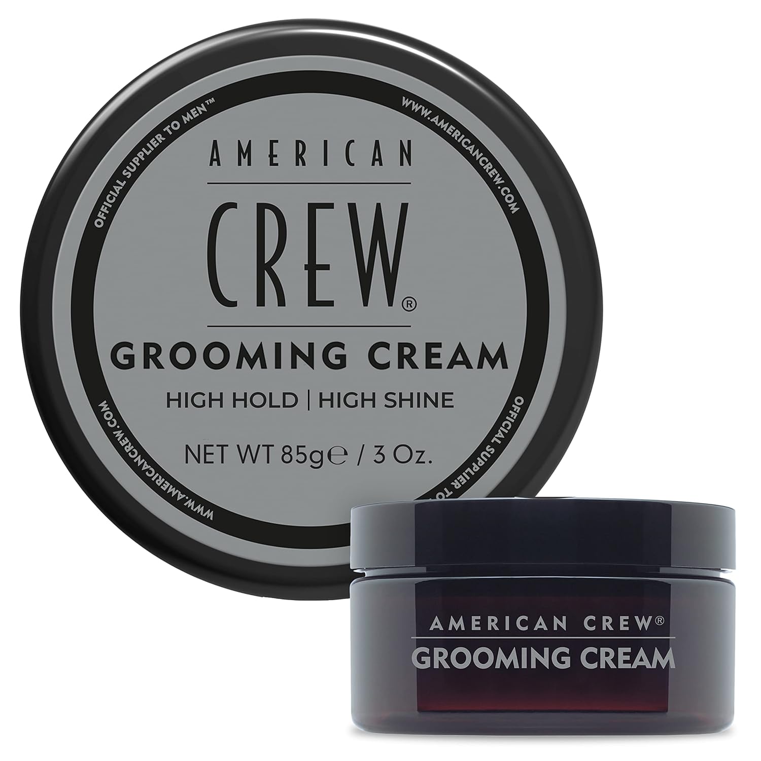 American Crew Men'S Grooming Cream, Like Hair Gel With High Hold & High Shine, 3 Oz (Pack Of 1)