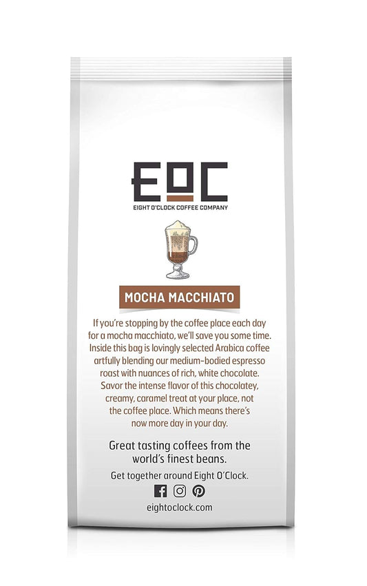 Eight O'Clock Coffee Barista Blends Mocha Macchiato, 11 Ounce (Pack of 1), Medium Bodied Espresso, Notes of White Chocolate