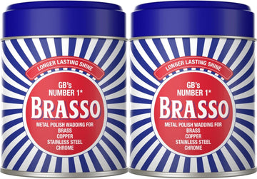 Brasso Metal Polish Wadding, 75G (Pack Of 2) - Effective Cleaner And Shine Enhancer For Brass, Copper, Stainless Steel, And Other Metals