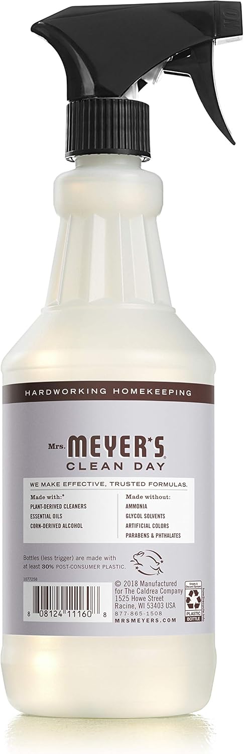 Mrs. Meyer'S Clean Day Glass Cleaner Bottle, Lavender Scent, 24 Fl Oz (Pack Of 1)