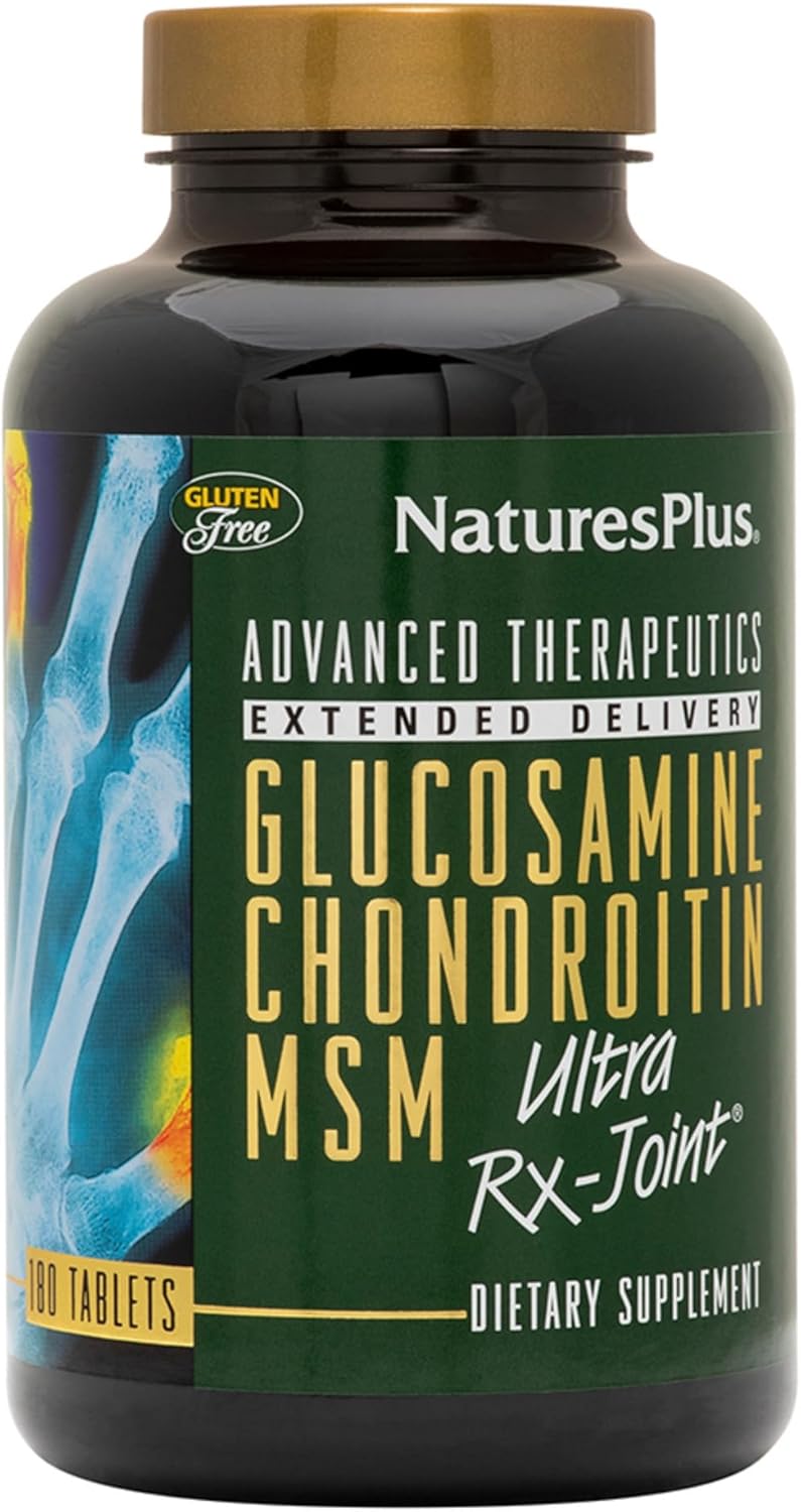 Natures Plus Ultra Rx-Joint - 180 Tablets, Pack Of 2 - Supports Healthy Joint Function - With Glucosamine, Chondroitin & Msm - Gluten Free - 120 Total Servings