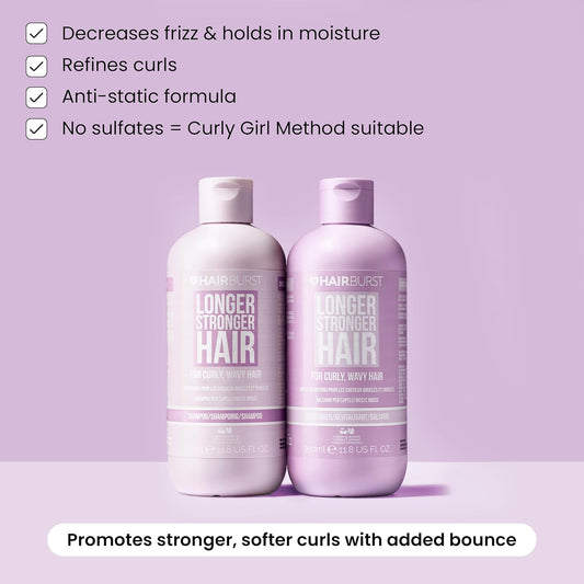 Hair Burst Shampoo And Conditioner Set For Dry & Damaged Hair — Moisture Locking, Breakage Reducing, Colour Protecting - Enriched With Vitamin B5, Almond Oil & Fig Extract - Silicone Free Uk Made