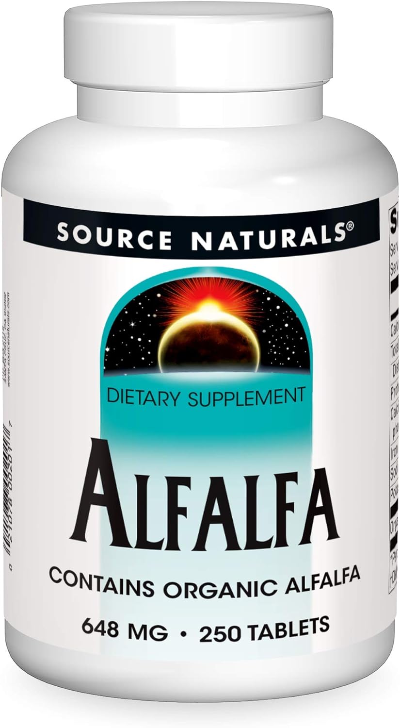 Source Naturals Alfalfa 10 Grain Dietary Supplement - 250 Tablets