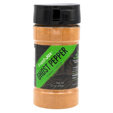 FreshJax Ghost Pepper Powder (5.1 oz Bottle) Non GMO, Gluten Free, Keto, Paleo, No Preservatives, Non-radiated Dried Ghost Pepper Chili Powders | Handcrafted in Jacksonville