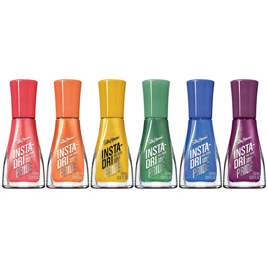 Sally Hansen Insta-Dri Pride 6 Pack - Rainbow, 6 X 0.3Oz