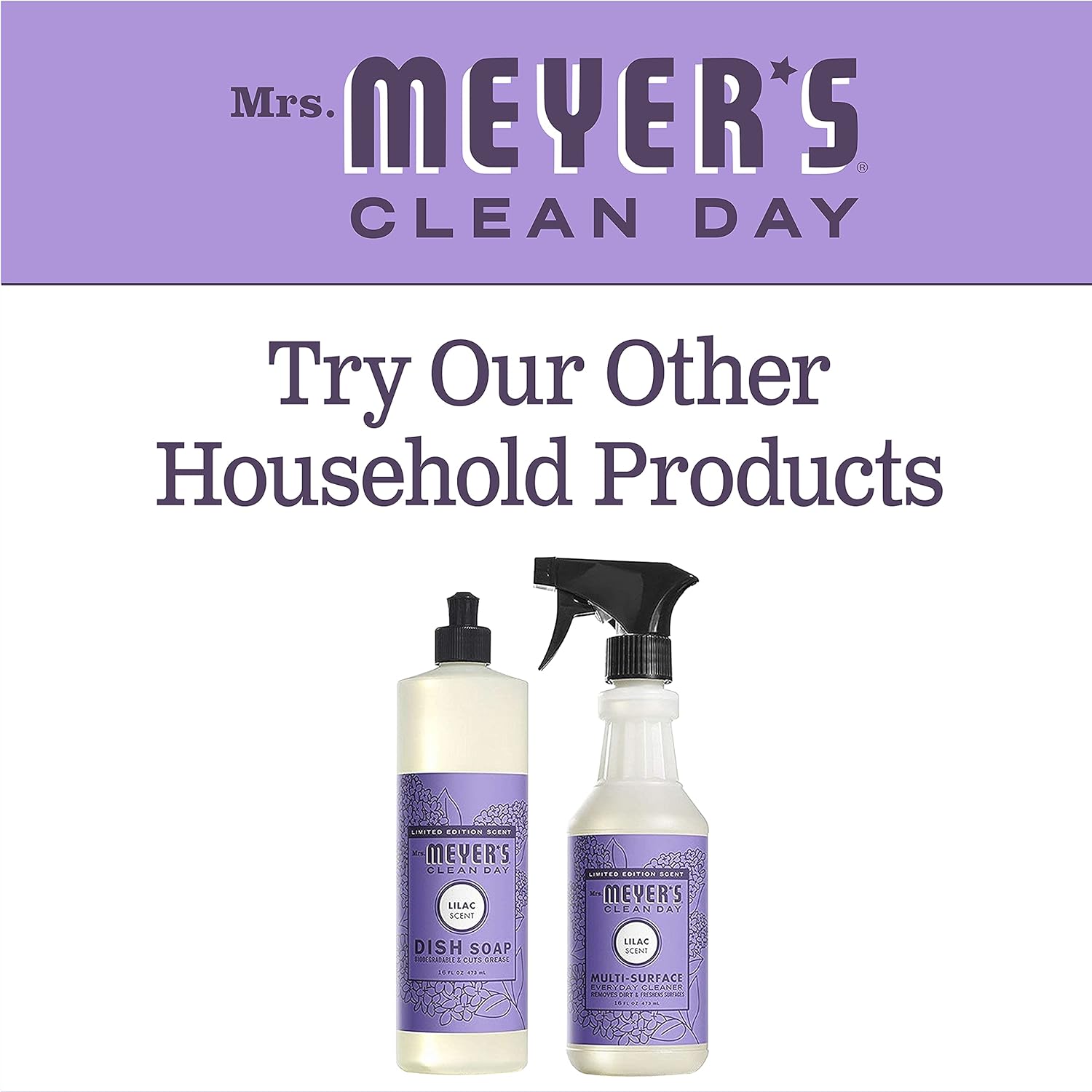 Mrs. Meyer’s Clean Day Room Freshener Spray, Lilac Scent, Limited Edition Scent Made with Essential Oils, Non-Aerosol, 8 fl oz Spray Bottle (Pack of 1) : Health & Household