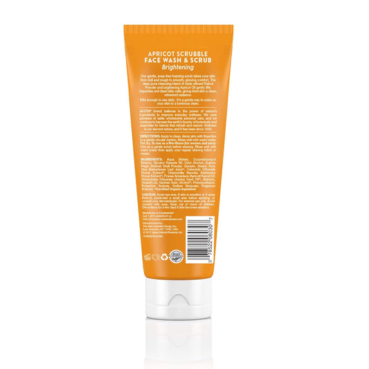 Jason Face Wash & Scrub, Brightening Apricot Scrubble, 4 Oz