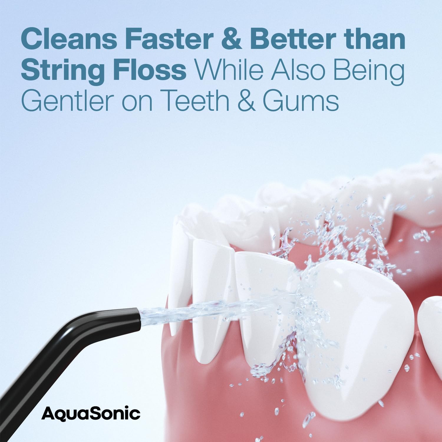 Aquasonic Aqua Flosser - Cordless Rechargeable Water Flosser For Teeth - Waterproof, Portable Oral Irrigator For Dental Cleaning With 5 Jet Tips – Braces Home Travel : Health & Household
