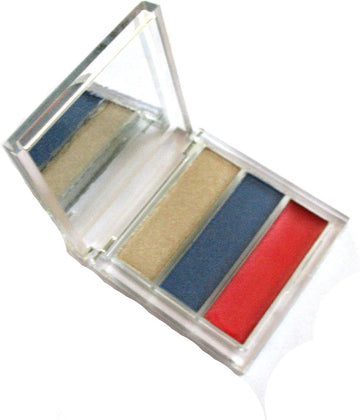 Miss Sporty Fabulous Shade Palette ~ 011 Ibiza Beach Party ~ Golden Beige & Blue Eyeshadow/Coral Pink Lipgloss