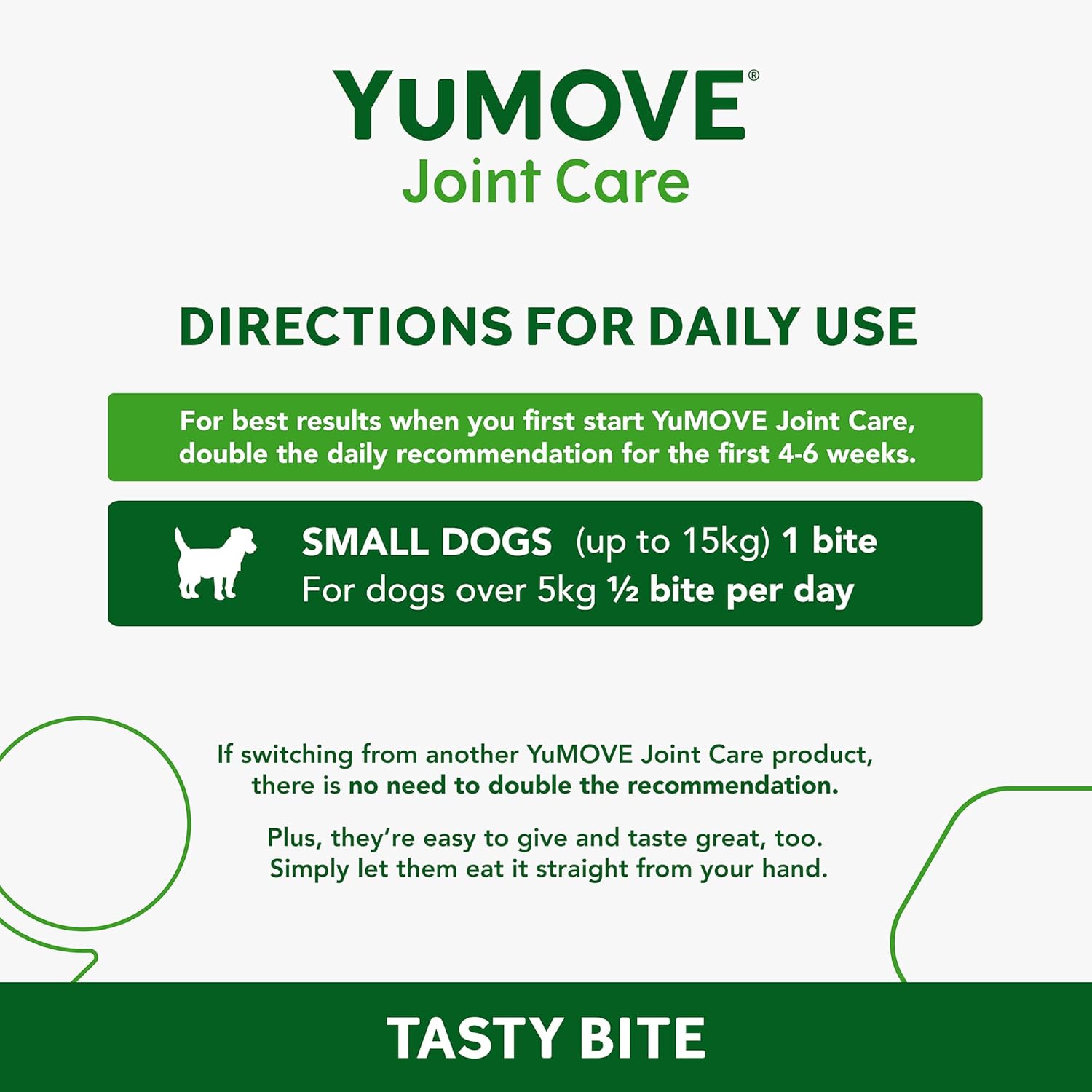 YuMOVE ONE-A-DAY Chews For Small Dogs | Joint Supplement for Stiff Dogs with Glucosamine, Chondroitin, Green Lipped Mussel | 30 Chews - 1 Month supply :Pet Supplies