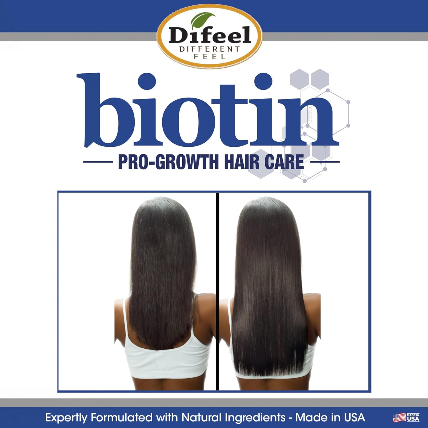 Difeel Pro-Growth Biotin Conditioner For Hair Growth 12 Oz. - Conditioner For Thin Hair : Beauty & Personal Care