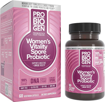 Probiogen Women?s Daily Vitality Probiotic, Vitality Supplement, Women?s Supplement, 60 Count Capsules