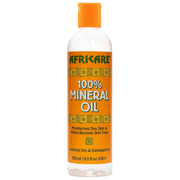 Cococare - Africare 100% Mineral Oil - 8.5 Fl Oz - Fragrance Free Pure Oil For Skin And Scalp Care