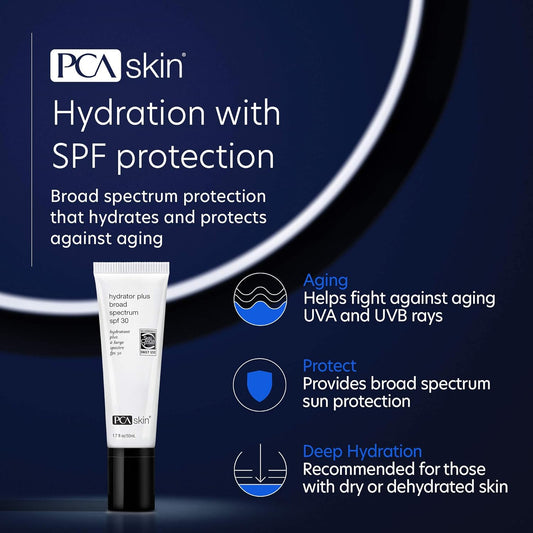 Pca Skin Hydrator Plus Broad Spectrum Spf 30 - Oil-Free Ultra-Hydrating Face & Body Sunscreen With 5.4% Zinc Oxide (1.7 Fl Oz)