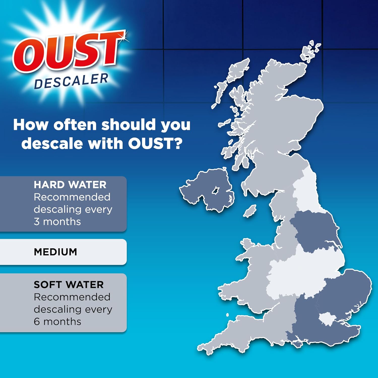 Oust Powerful All Purpose Descaler, New Formula, Limescale Remover – Ideal for Kettles, Coffee Machines, Irons and Shower Heads, 3 Sachets : Amazon.co.uk: Grocery