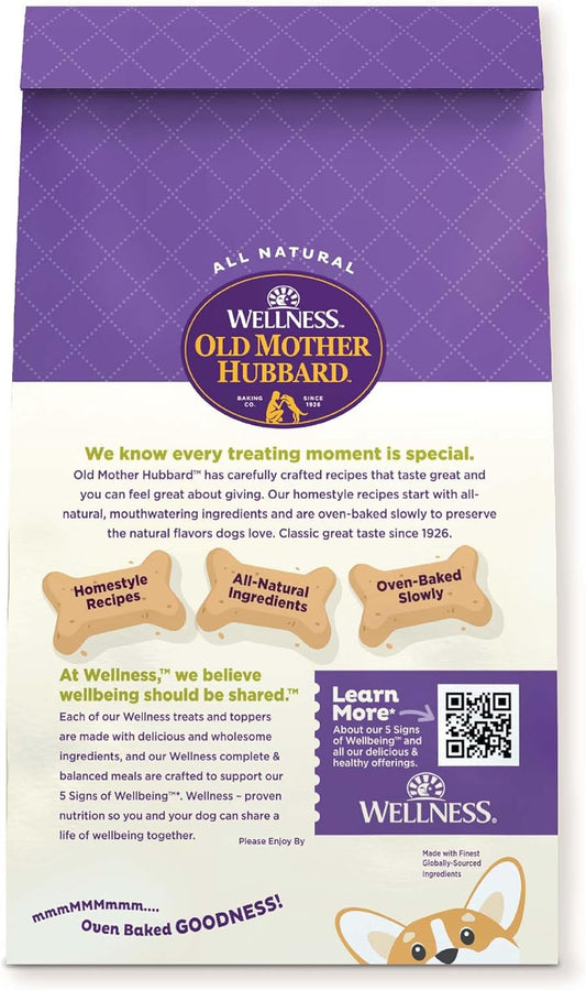 Old Mother Hubbard By Wellness Classic Just Vegg'N Natural Dog Treats, Crunchy Oven-Baked Biscuits, Ideal For Training, Mini Size, 20 Ounce Bag