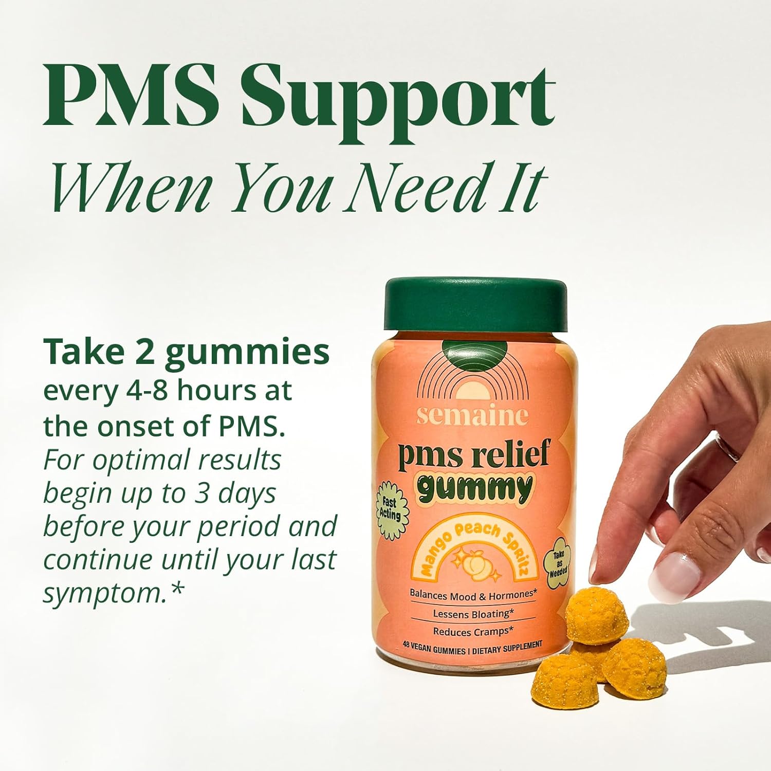 Semaine PMS Gummy Supplement : Health & Household