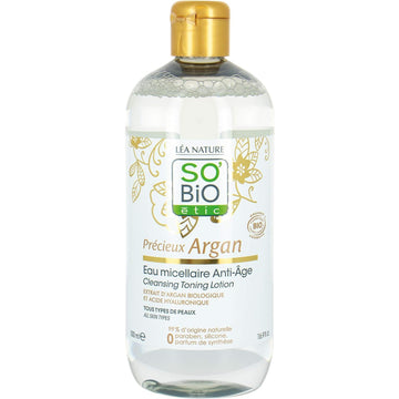 So'Bio Étic Précieux Argan Cosmebio Cleansing Toning Lotion, 500 Ml, 1334516