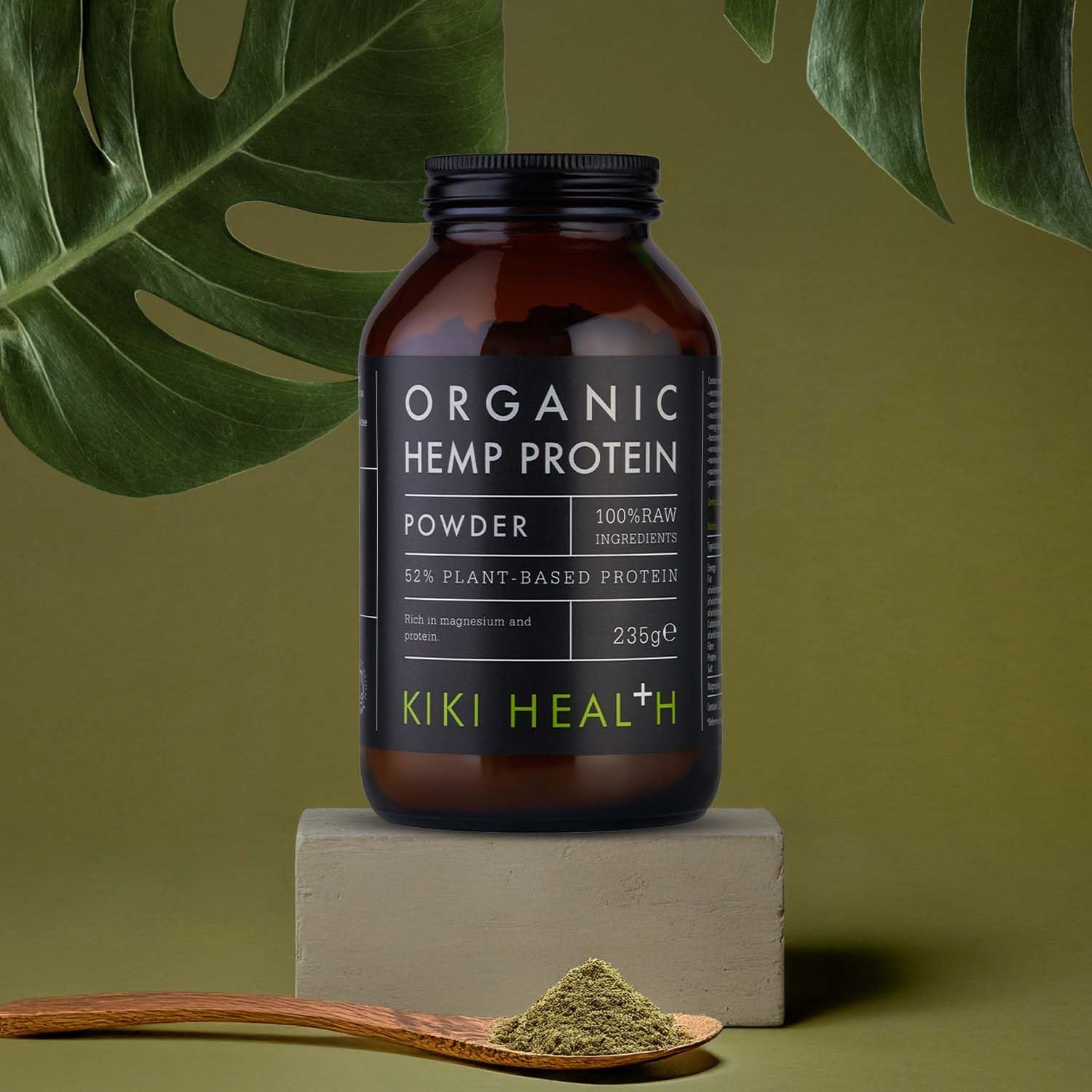 KIKI Health - Organic Hemp Protein - Plant-Based Protein Powder - Rich in Magnesium and Omega 3 - Contains All 21 Amino Acids and 8 Essential Fatty Acids - Post Workout Shake - 235g : Amazon.co.uk: Health & Personal Care