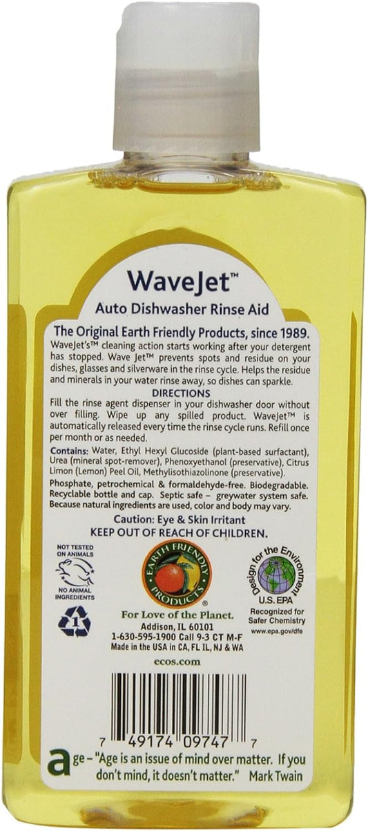 Earth Friendly Products Wave Jet Rinse Aid, 8-Ounce Bottle (Pack of 12)