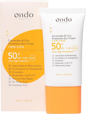 Ondo Beauty 36.5 Ceramides & Cica Crema Solar Spf 50+ 50 Ml
