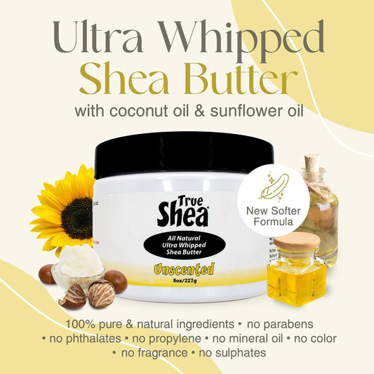 Moisturizing African Whipped Shea Butter, Kiwi, Natural Skincare Must-Have, Made From Unrefined Raw Shea Butter & Enriched With Sunflower & Coconut Oil For Skin, No Parabens, 8 Oz