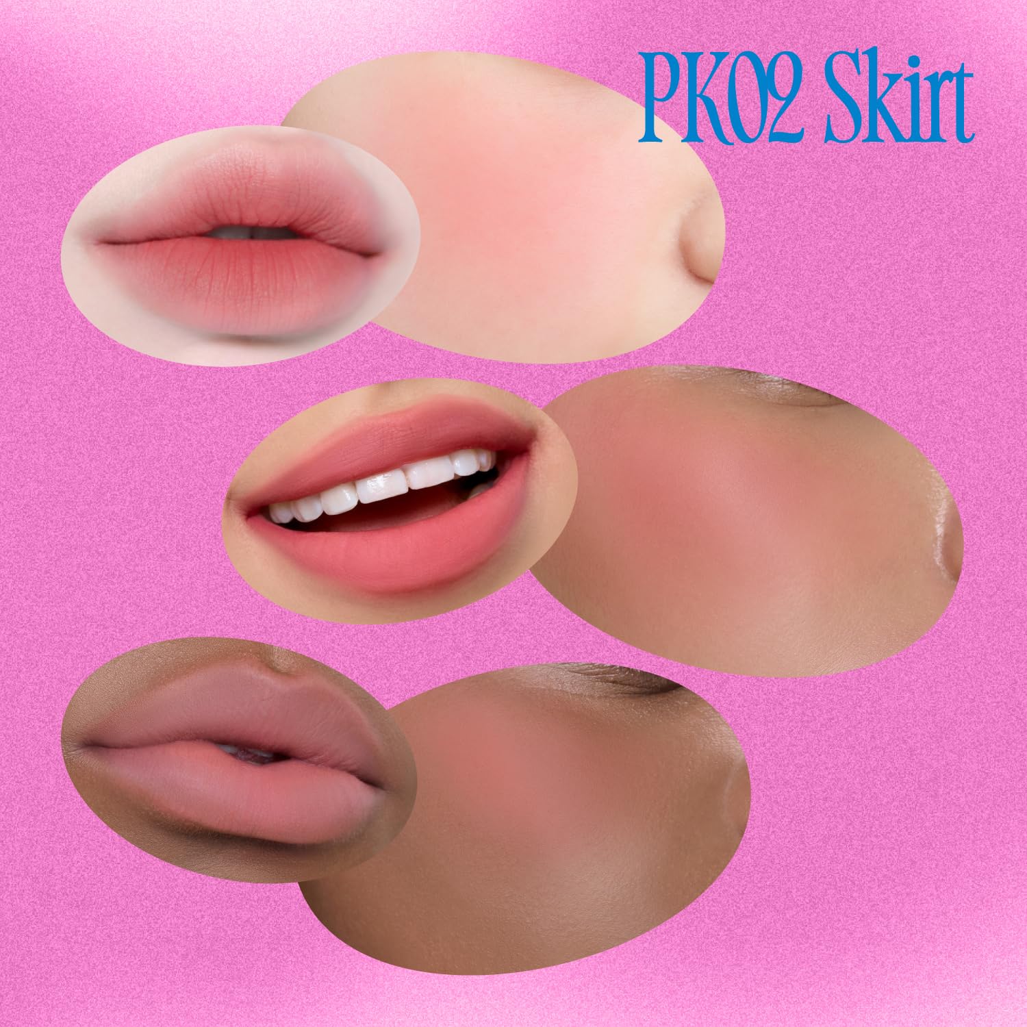 Lip&Cheek Blurry Pudding Pot | Skirt | Makeup Blush, Buildable Lightweight, Multi-Use Soft Matte Finish | 5G