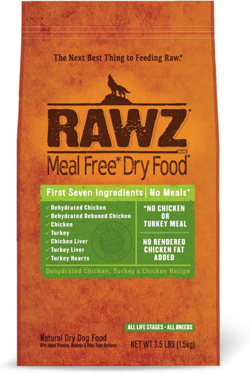 Rawz Meal Free Dry Dog Food (3.5 Lb, Chicken & Turkey)