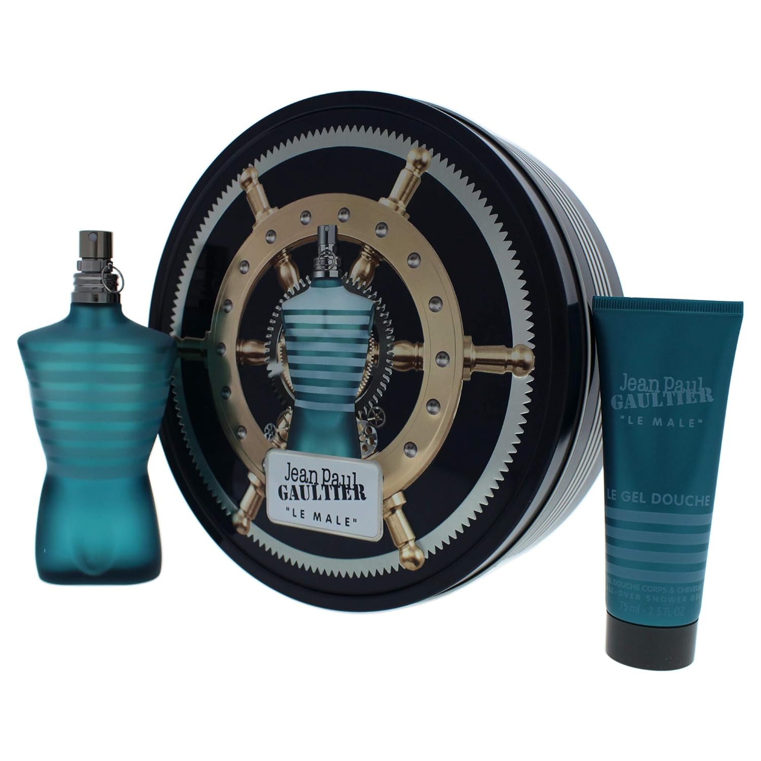 Jean Paul Gaultier Le Male For Men - 2 Pc Gift Set 4.2Oz Edt Spray, 2.5Oz All-Over Shower Gel : Beauty & Personal Care
