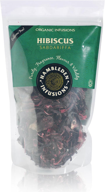 Hambleden Herbs Organic Hibiscus Loose Leaf Infusion 50G (6 X 50G Pouches)