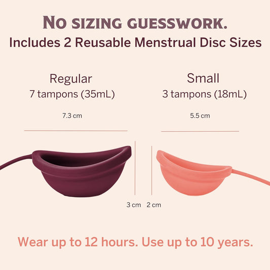 Pixie Menstrual Disc Kit - No Metals Or Toxins - 100% Medical-Grade Silicone - Best Period Disc Starter Kit - Removes Like A Tampon - Proven To Become A Successful Menstrual Disc User