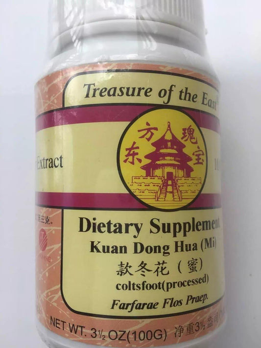 Treasure of The East, Coltsfoot Flower - Kuan Dong Hua (Mi) (5:1 Concentrated Herbal Extract Granules, 100g) : Health & Household