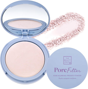 The Beauty Crop Porefilter Pressed Powder - Blurs Pores & Controls Shine - Peach Shade - 0.34 Oz