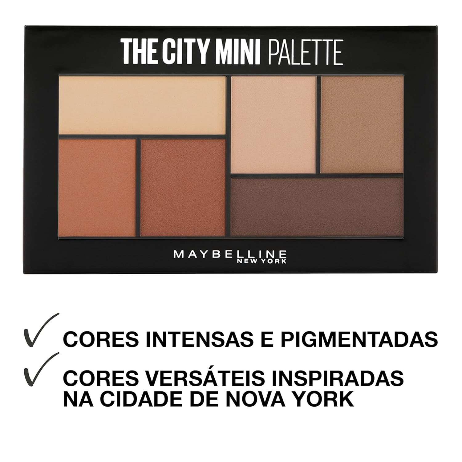 Maybelline New York The City Mini Eyeshadow Palette Makeup, Brooklyn Nudes, 0.14 oz. : Beauty & Personal Care