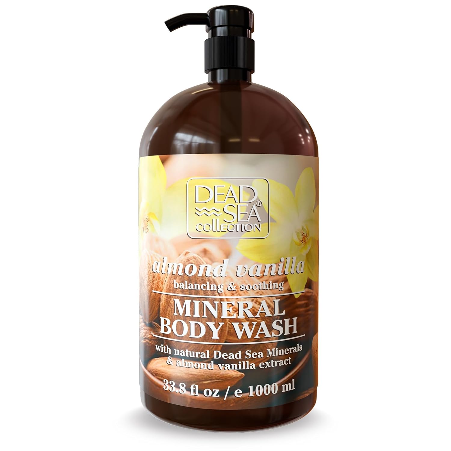 Dead Sea Collection Lavender Body Wash For Women And Men - With Pure Dead Sea Minerals And Lavender Oil - Gentle Cleanses And Moisturizes Skin (33.8 Fl. Oz)