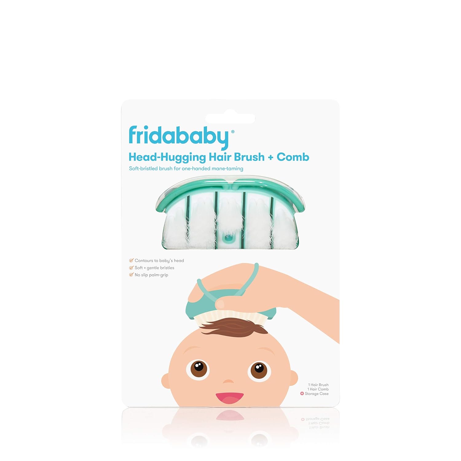 Frida Baby Infant Head-Hugging Hairbrush + Styling Comb Set, from The Makers of NoseFrida : Baby