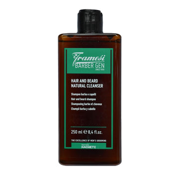 Framesi Barber Gen Hair & Beard Natural Cleanser Shampoo, 8.4 Fl Oz, Men'S Natural Shampoo