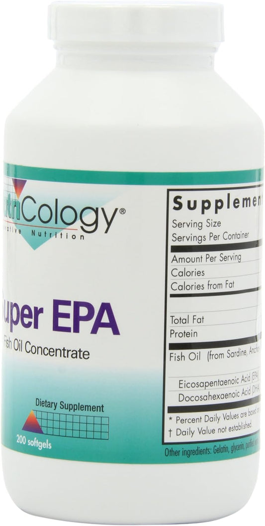 Nutricology Super EPA, Softgel, 200-Count