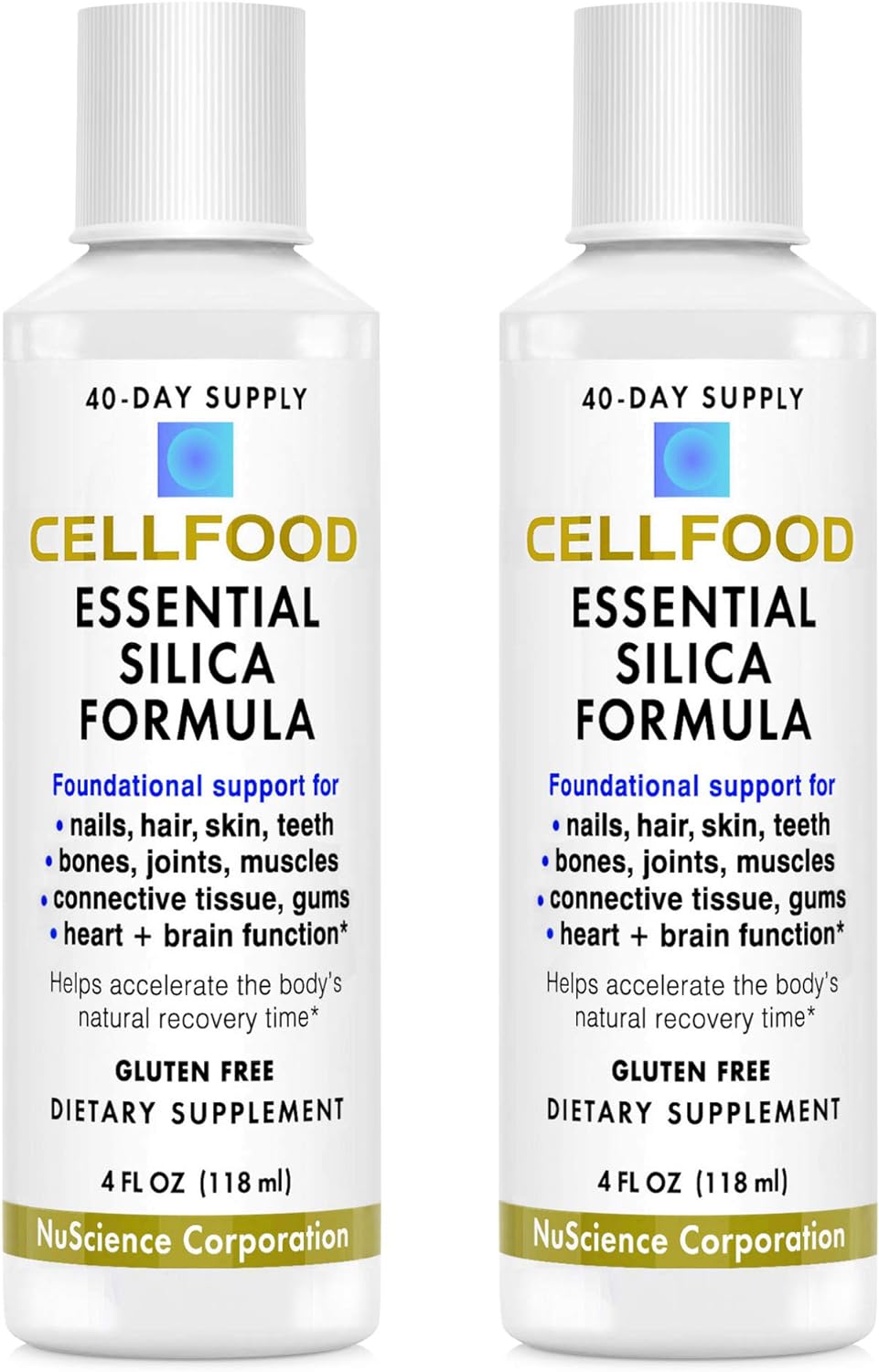 Cellfood Essential Silica Anti-Aging Formula, 4 fl oz, 2 Pack - Suppor