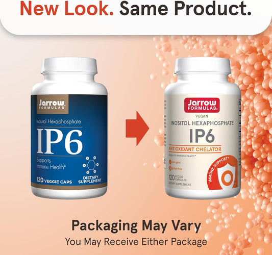 Jarrow Formulas Ip6 Inositol Hexaphosphate - 500 Mg - 120 Veggie Capsules - Purified Inositol Hexaphosphate - Immune Health Support Supplement - Up To 120 Servings