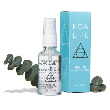Koa Life Mist Me Rejuvenating Toner - Hydrating Facial Mist Spray, Anti-Aging Properties, Vegan, Witch Hazel, Eucalyptus Face Spray - 1 Fl Oz