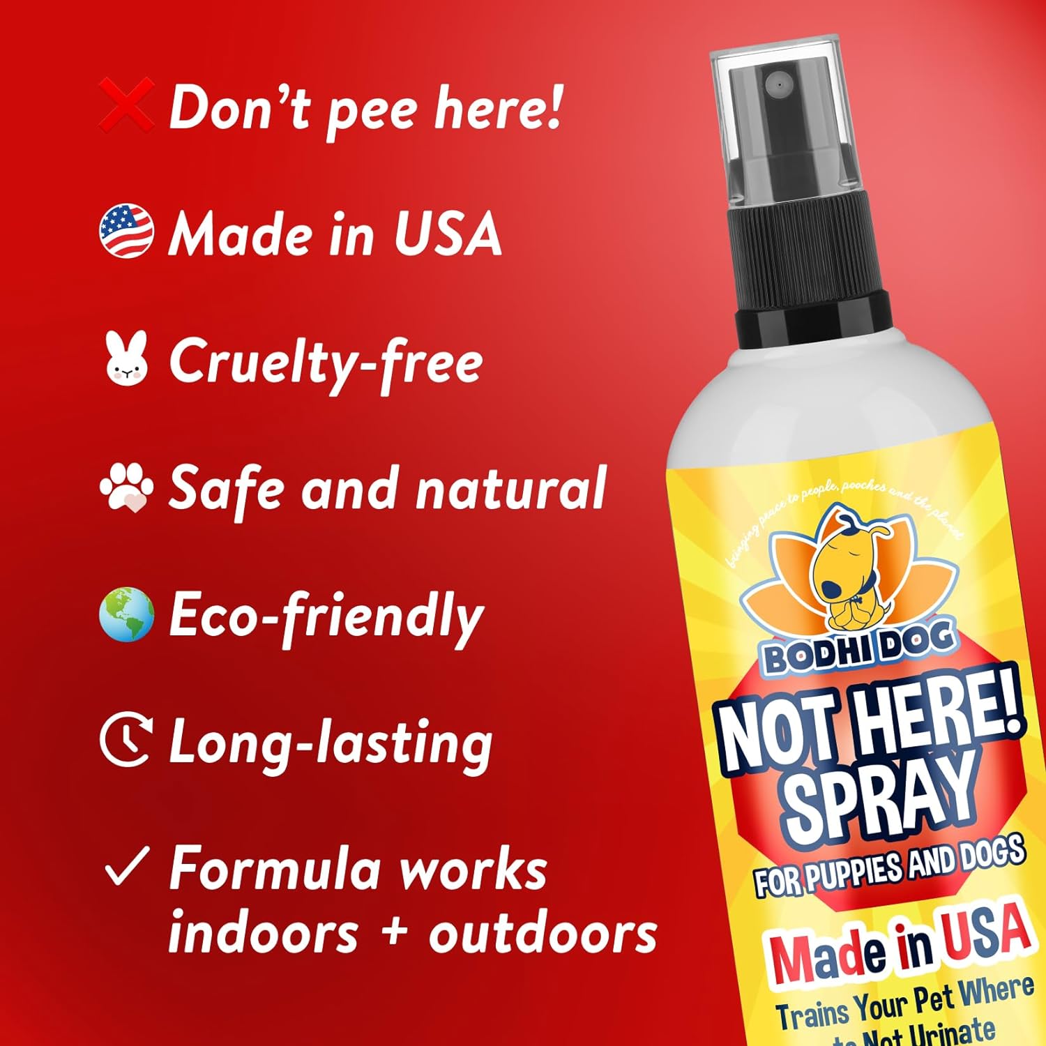 Bodhi Dog Bitter 2 in 1 No Chew & Hot Spot Spray 8oz + Not Here Spray 8oz Bundle : Bodhi Dog : Pet Supplies