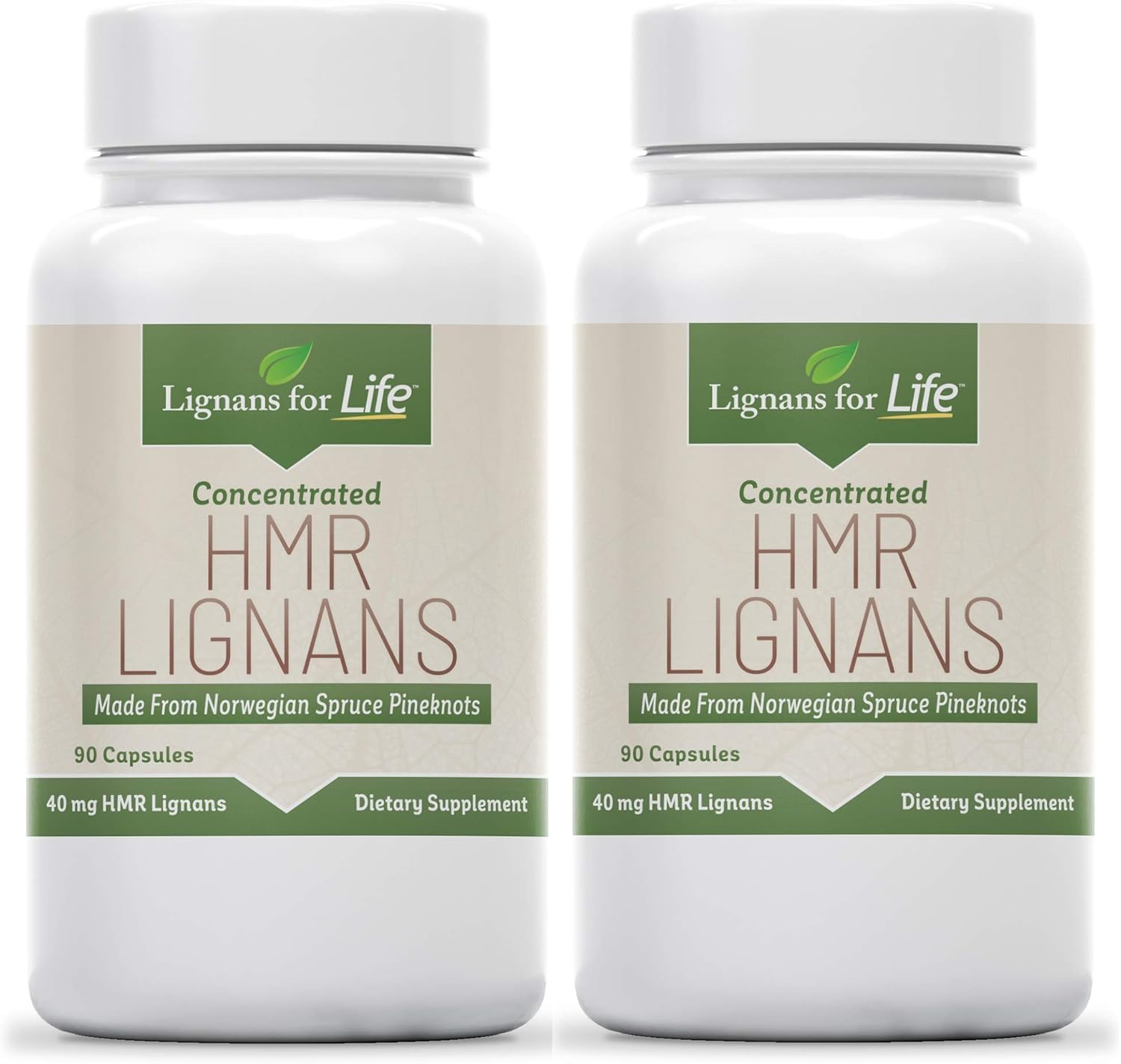 Lignans For Life Hmr Lignans For Dogs, 40Mg - 90 Capsules, Dog Vitamin For Healthy Pet | Natural Dog Multivitamin | Dog Wellness Supplement | Dog Nutritional Supplement | Pet Vitamin 2-Pack